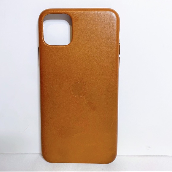Apple Leather Case for iPhone 11 Pro Max - Brown - Picture 2 of 3